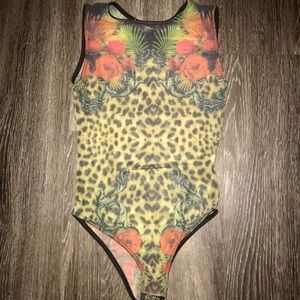 Mesh leotard